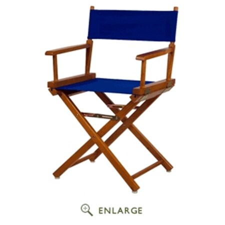 Betterbeds 200-55-021-13 18 in. Directors Chair Honey Oak Frame with Royal Blue Canvas BE4248593